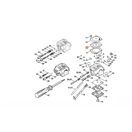 STIHL  Membrana sterująca 4116 121 4700